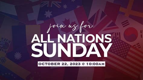 All Nations Sunday, Pentecostal Life Center, Richmond, October 22 2023 ...