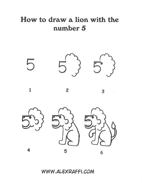 10 Drawing with numbers. (For the kids) ideas | drawing lessons, number ...