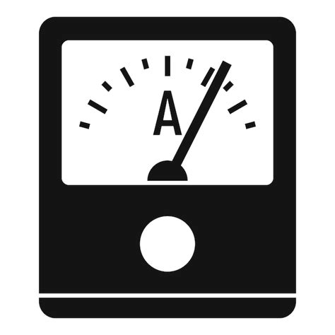 Premium Vector | Ampere meter device icon Simple illustration of ampere meter device vector icon ...