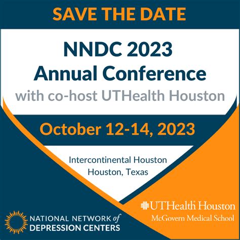 Save the Date – NNDC 2023 Annual Conference - National Network of Depression Centers