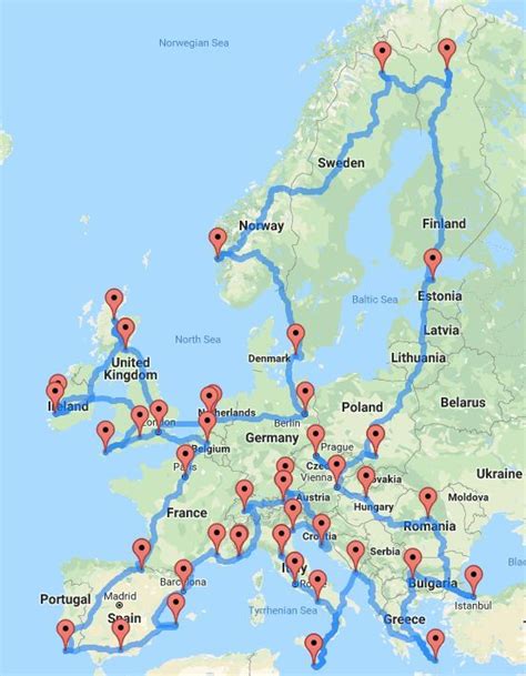 Here s how to map an epic european road trip – Artofit