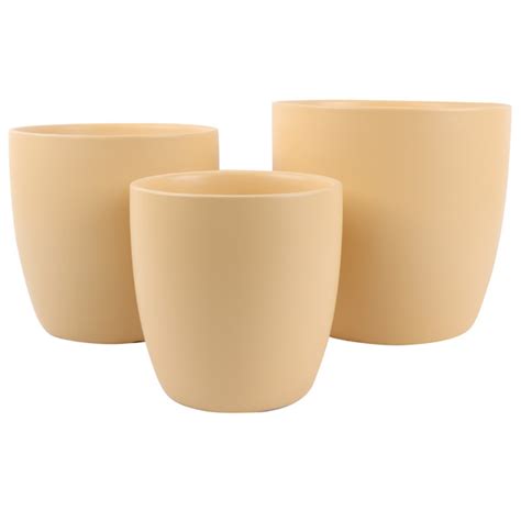 Planter Pot - Estelle Set Of 3 - Nude - Garden Express