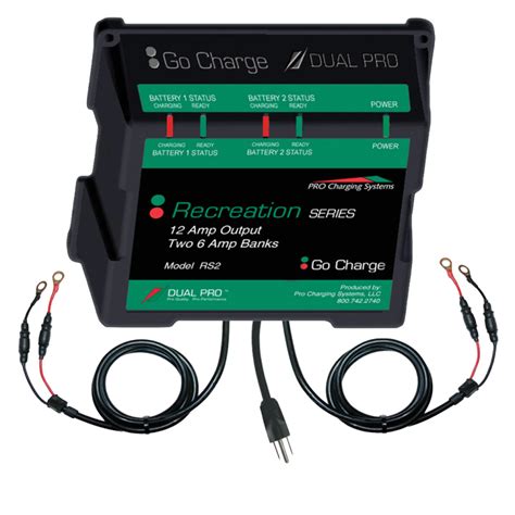 12V 2 Bank 6 Amp Charger - DP-RS2 - Recreation Series - Lithium Ion Battery Chargers | Lithium ...