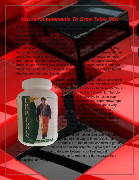 Natural Supplements To Grow Taller Fast by Benton Recon - Issuu