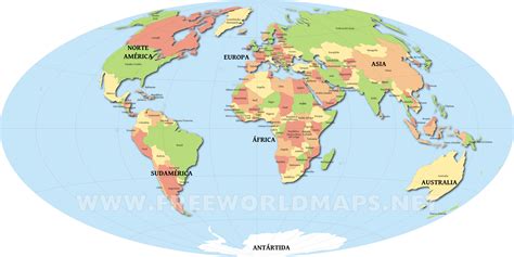 Mapa del mundo con nombres de paises - Imagui