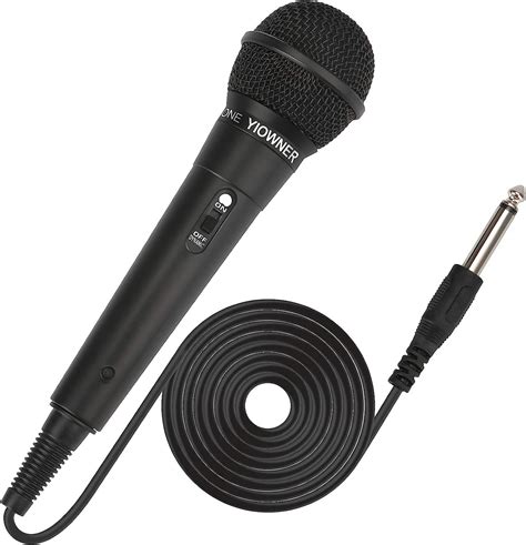 Amazon.com: YIOWNER Wired Microphone, Karaoke Microphone, Handheld ...