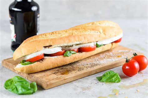 Caprese Sandwich With Tomato, Mozzarella, and Fresh Basil Recipe