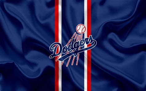 Download Logo Baseball MLB Los Angeles Dodgers Sports 4k Ultra HD Wallpaper