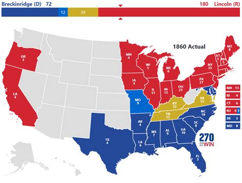 Presidential Election of 1860 - 270toWin