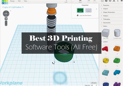 Free 3D Printing Software For Designing, Modeling, Slicing STL Files