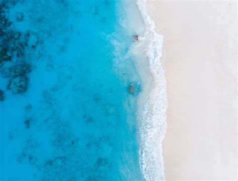 wallpaper beach, coast, aerial view, sea, surf HD : Widescreen : High Definition : Fullscreen