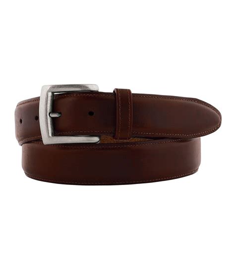 Lyst - Johnston & Murphy Waxed Leather Belt in Brown for Men