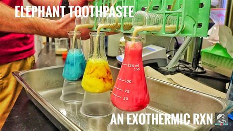 Elephant Toothpaste │An Exothermic Reaction - YouTube