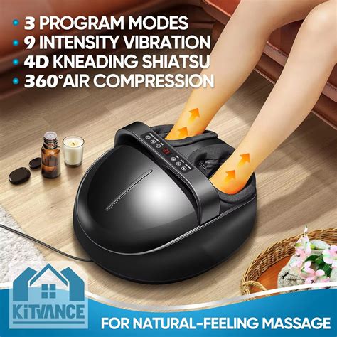 Hot Rolling Shiatsu Foot Massager with Heating Therapy for Muscle ...