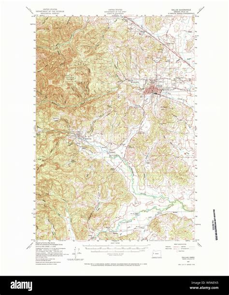 Dallas oregon map Cut Out Stock Images & Pictures - Alamy