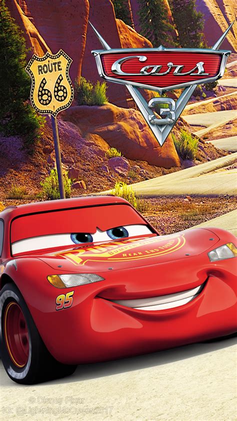 Cars 3 Lightning McQueen Wallpaper (640x1136) logo by ...