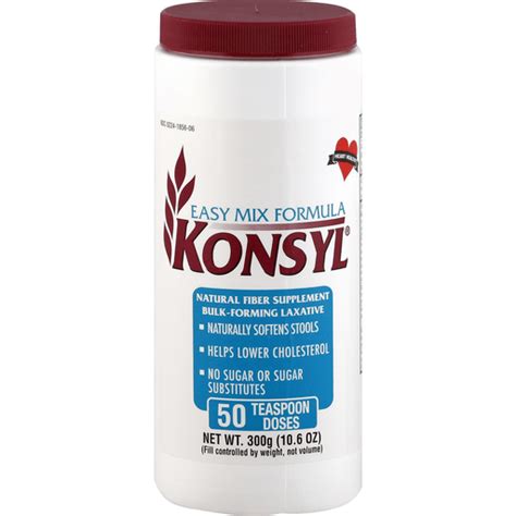 Konsyl Natural Fiber Supplement Bulk-Forming Laxative, Easy Mix Formula | Shop | Sun Fresh