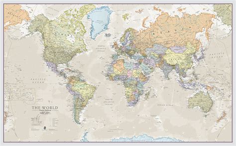 World Map Poster Large