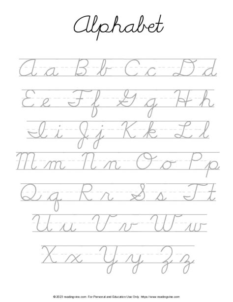 Cursive Writing Practice Worksheet - - Worksheets Library