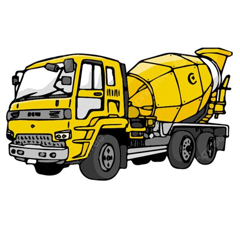 Concrete Truck 02 Mixer Truck Roller Car, Building, Factory, Construction Site PNG and Vector ...