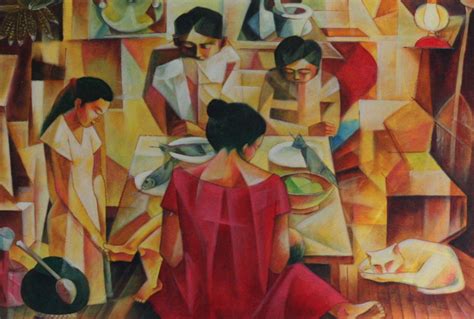 Family Prayer: Fay Ocampo. Cubist Art, Cubism, Family Artwork, Filipino ...