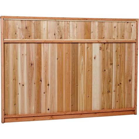 8 Foot Tall Cedar Fence Panels - Councilnet