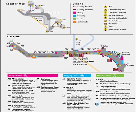 Seattle Airport Map [Terminal, Car, Gate, Parking] - Seattle-Tacoma ...