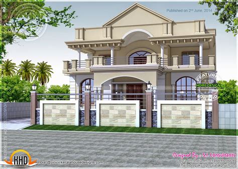 North Indian exterior house ~ Indian House Plans | Indian home design, Indian house plans ...