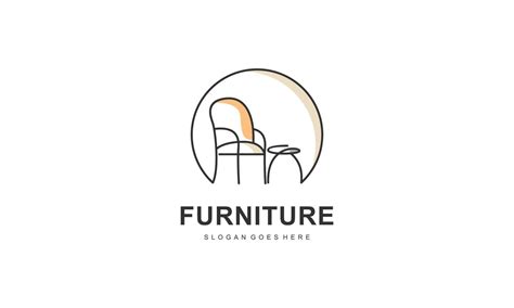 Modern Furniture Logo Design with Abstract Line Concept 21641155 Vector Art at Vecteezy