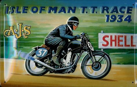 Isle of Man TT Motorcycle Race History | Vintage motorcycle posters ...