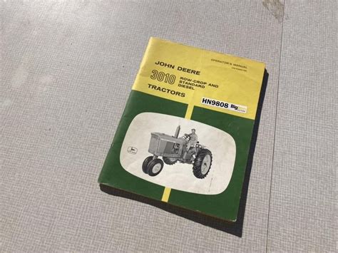 John Deere 3010 Owner’s Manual BigIron Auctions