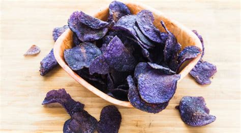 Purple Potato Chips recipe , How to make Purple Potato Chips - Vaya.in