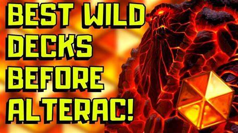 Best Hearthstone Wild Decks Before Alterac! - YouTube