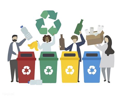 Green people recycling waste illustration | free image by rawpixel.com | Recycle poster, Recycle ...