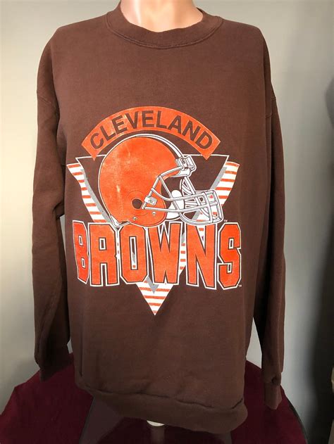 Vintage Cleveland Browns Helmet Logo Crewneck Sweatshirt XL | Etsy in ...