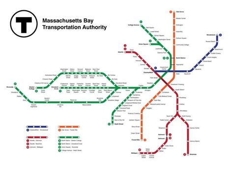 Boston Subway Map 2023