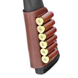 Genuine Leather Buttstock Ammo Holder Shotshell Carrier | Shotgun Shell ...