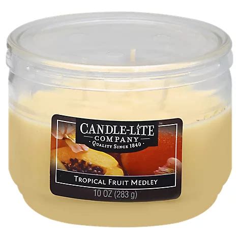 Candle Lite Wick Tropical Fruit 10 Oz - Each - Randalls