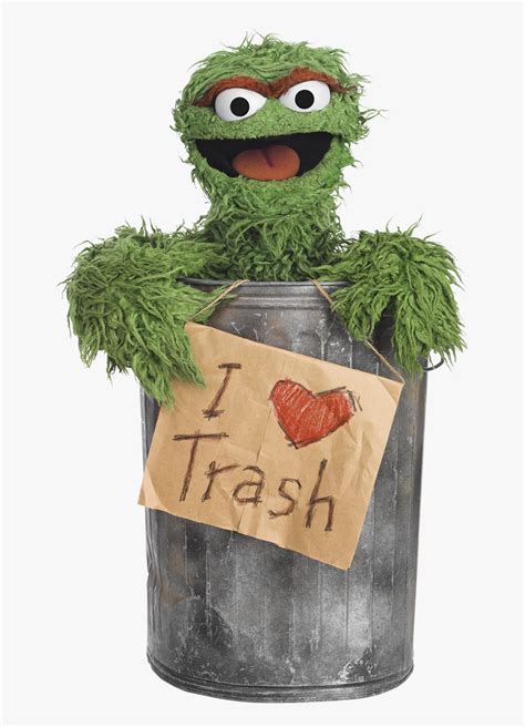 Clip Art I Love Trash - Oscar The Grouch I Love , Free Transparent ...