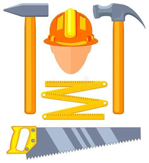 Cartoon Handyman With Tools Stock Vector - Illustration of person, cartoon: 19317294