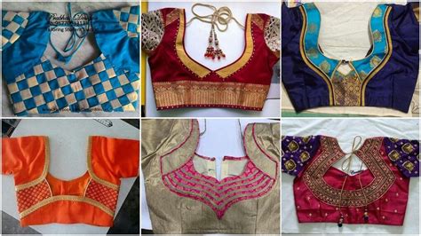 Latest saree blouse back neck designs - Simple Craft Idea