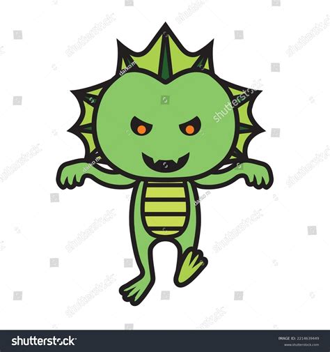 Cute Cartoon Style Swamp Monster Illustration Stock Vector (Royalty Free) 2214639449 | Shutterstock