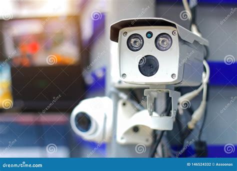 CCTV Camera Closed Circuit Camera Surveillance Safety System Stock Photo - Image of camera ...