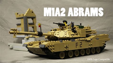 LEGO M1A2 Abrams Tank Battle Moc from Kazi - Review Military Brickarms Brickmania Unboxing Lepin ...