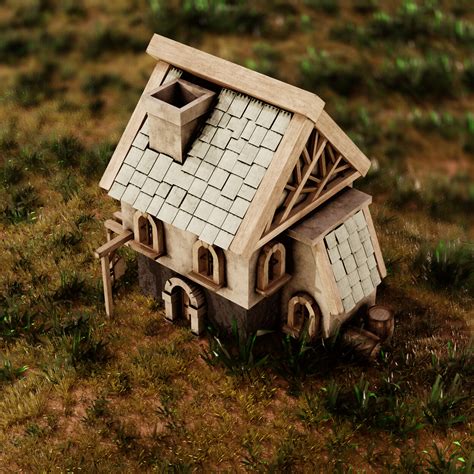 ArtStation - Medieval dwarf house