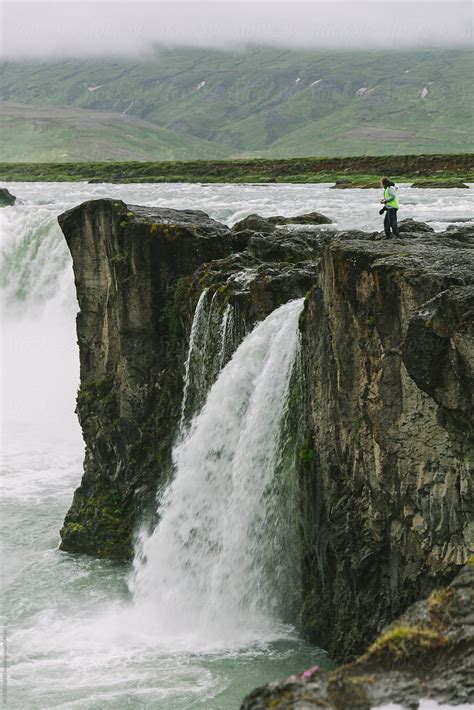 "Godafoss Waterfall" by Stocksy Contributor "VICTOR TORRES" - Stocksy