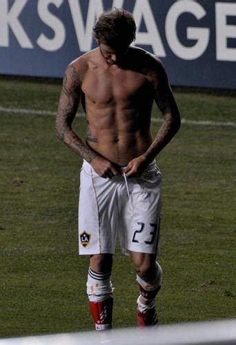 David Beckham Shows Off Fab Abs