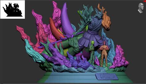 3D file Kurama Susanoo Naruto Sasuke 3D print model 💬・3D printer model ...