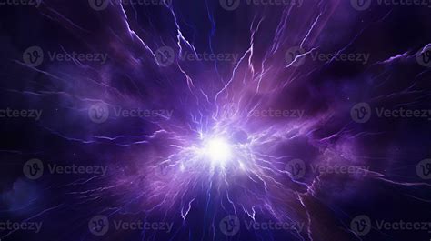 Explosion with purple lighting. Generative AI 30709471 Stock Photo at ...