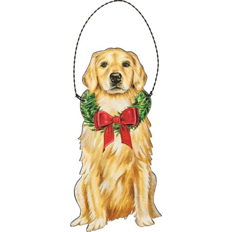 Golden Retriever Christmas Ornament | Primitives By Kathy